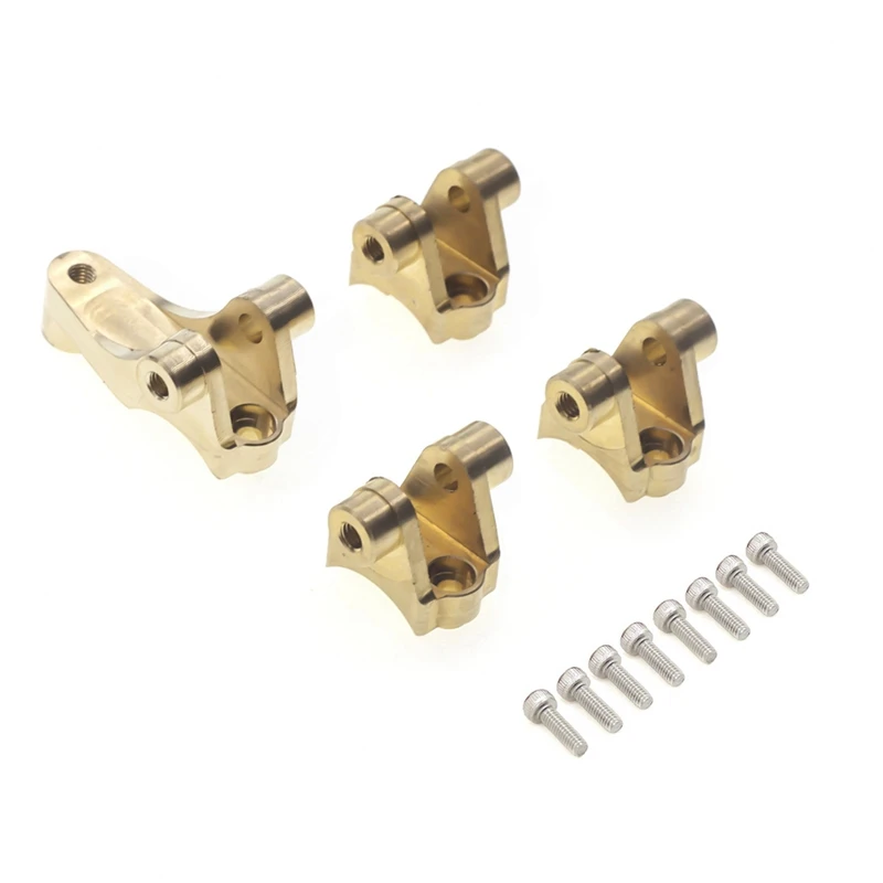 For TRAXXA TRX-4 82056-4 Brass Front + Rear Keel Rod Holders Total 44G Set Remote Control Car Replacement Accessories