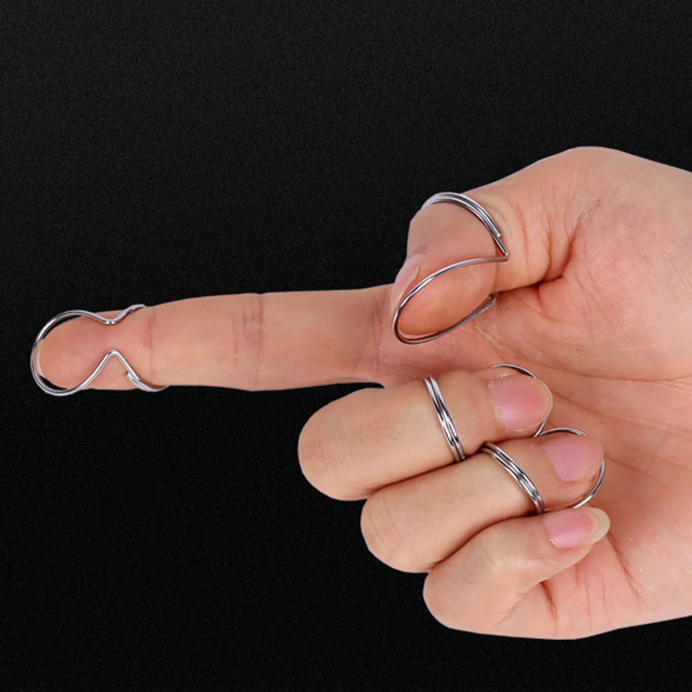 

2 set Metal Finger Picks Ultra Thin Lightweight Durable For Guitar Bass Practice Nail Plectrum Creative Thumb Pick Stylish