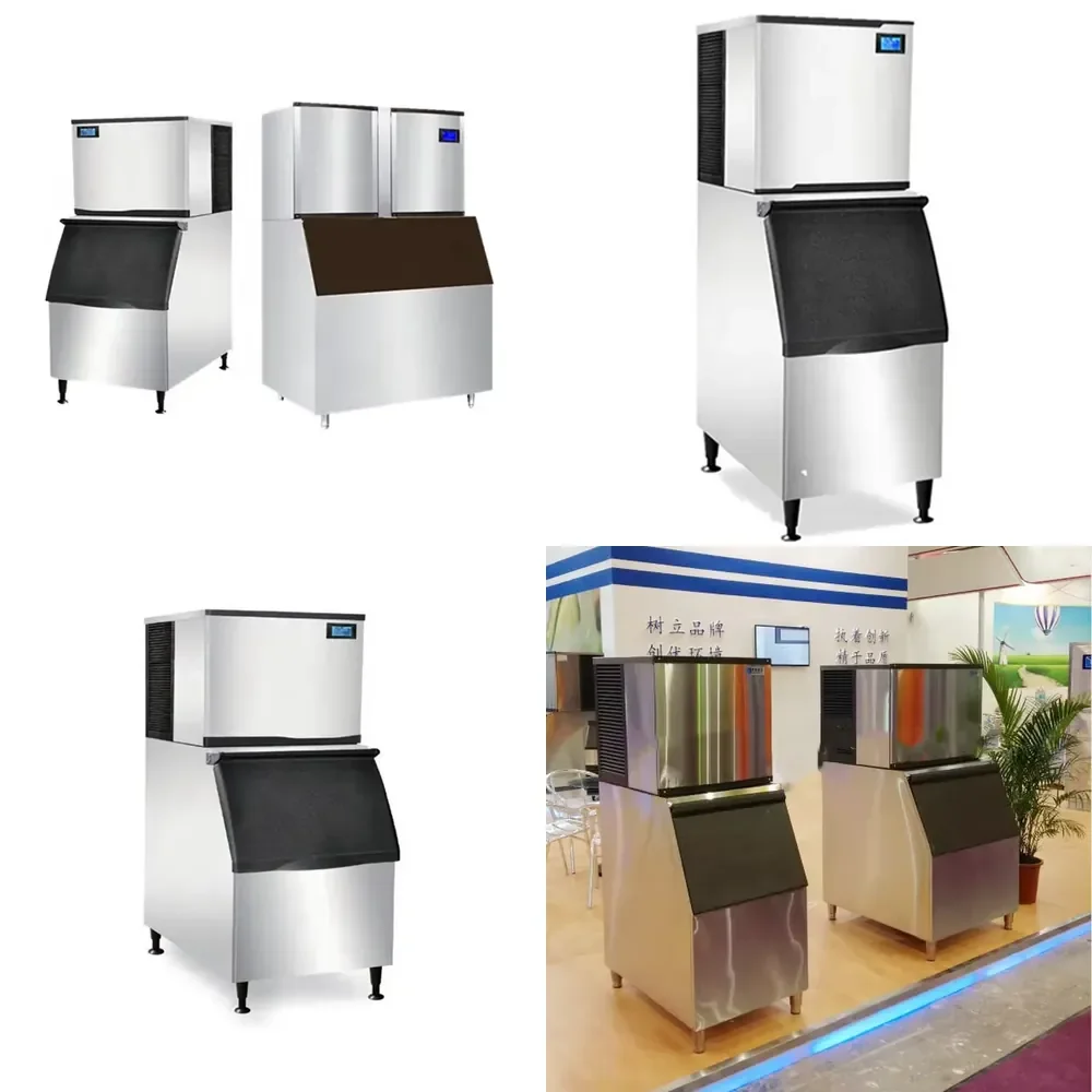 Máquina de Hielo Cuadrado Industrial y Comercial de 700kg, 900kg, 100kg, Glace, Gelo, Eismaschine, Maquina De Hielo, Pembuat Es, Para Fábrica