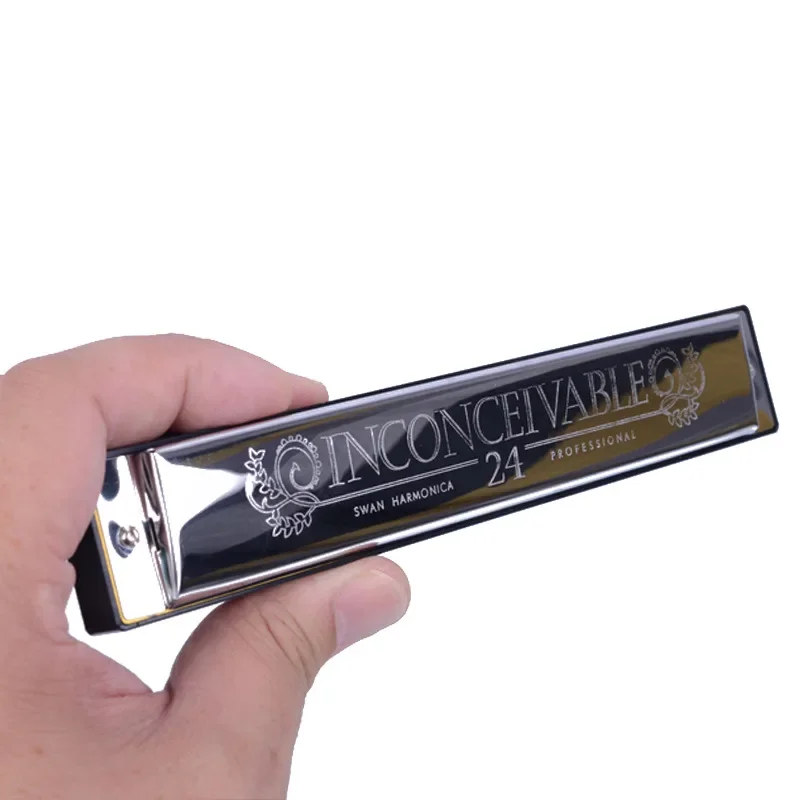 

C Key 24 Hole Polyphonic Harmonica Healing Yoga Meditation Beginners Practice Harmonica Sound Therapy Musical Instruments