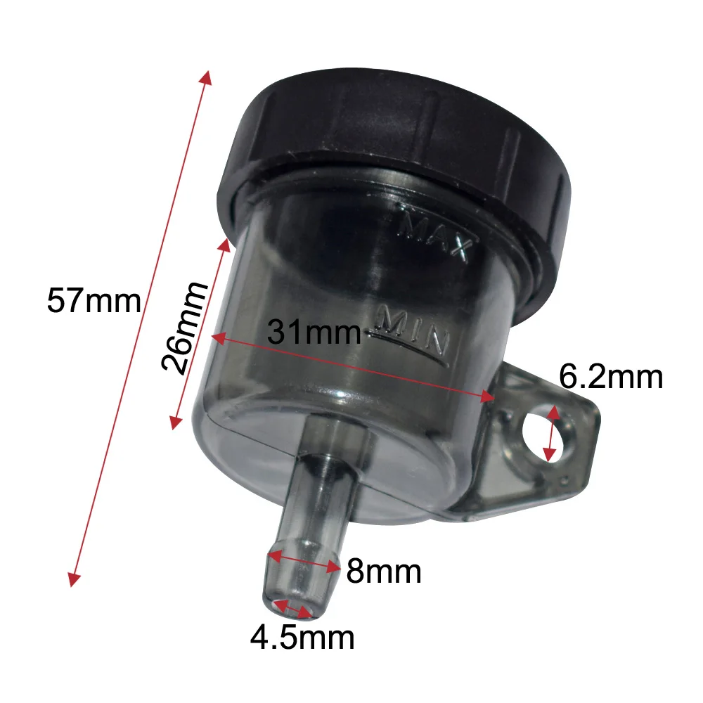 15ml Universal Motorcycle Front Brake Fluid Reservoir Push Up Clutch Tank Oil Fluid Cup Split Oil Pot