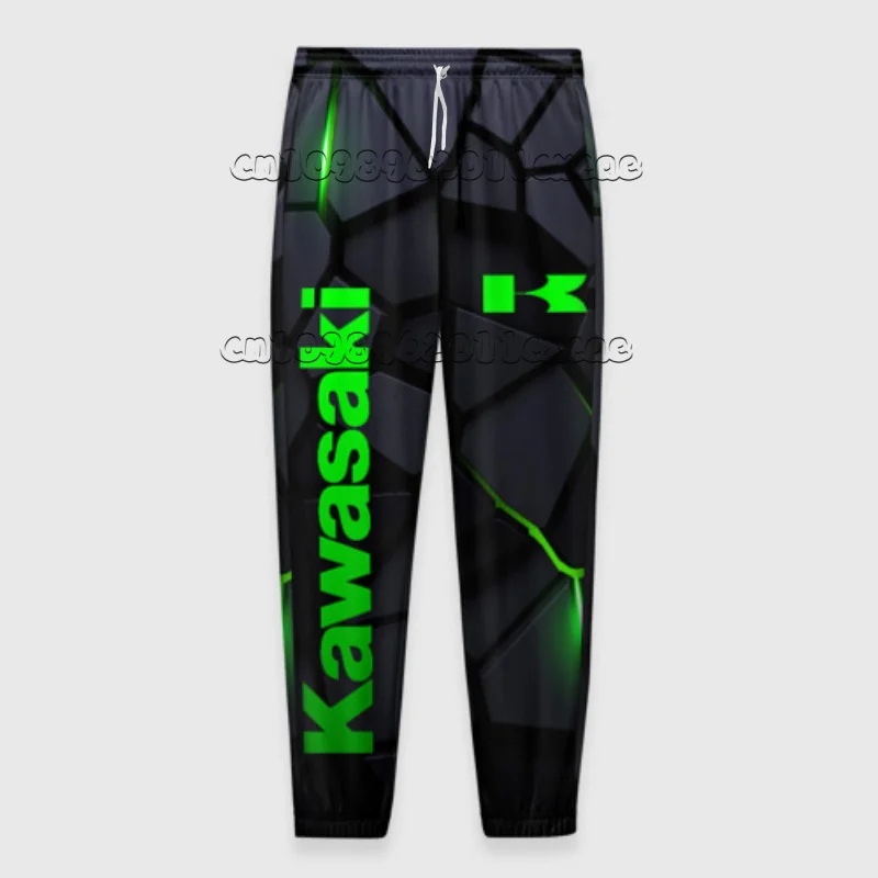 

Men's and Women's Kawasaki Motorcycle Pants, Autumn and Winter Motorcycle Loose Sports Pants, Casual Sports MOTO Pants