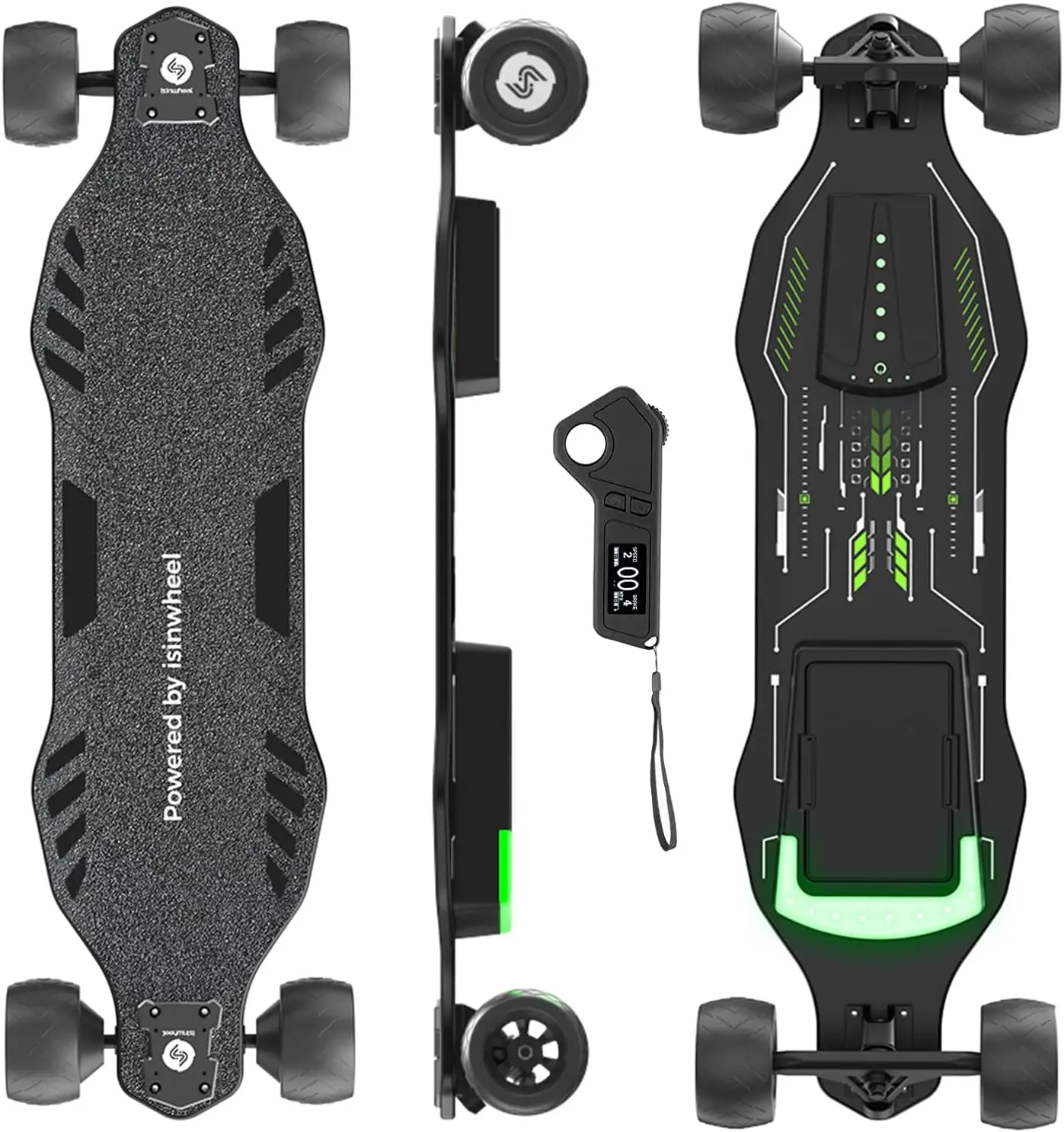 

V8/V6/V10 Electric Skateboard with Remote, 1200W/450W/3000W Brushless Motor, 30 Mph /12Mph/32Mph Top Speed