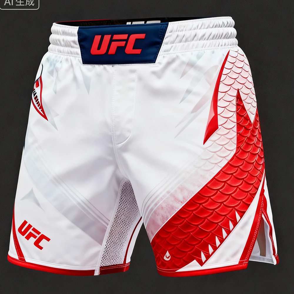

New UFC MMA Heavyweight Fighting Men Women Boxing Training Shorts Muay Thai Breathable Sports Pants Jujutsu Wrestling Shorts