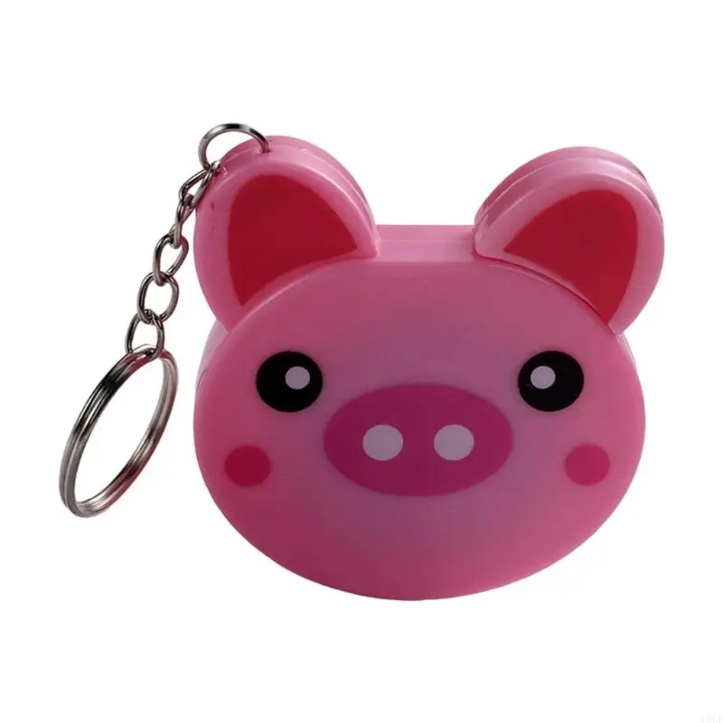 พวงกุญแจสายวัดการ์ตูนสัตว์ 1.5 ม. ABS PVC ดีไซน์ละเอียดอ่อน