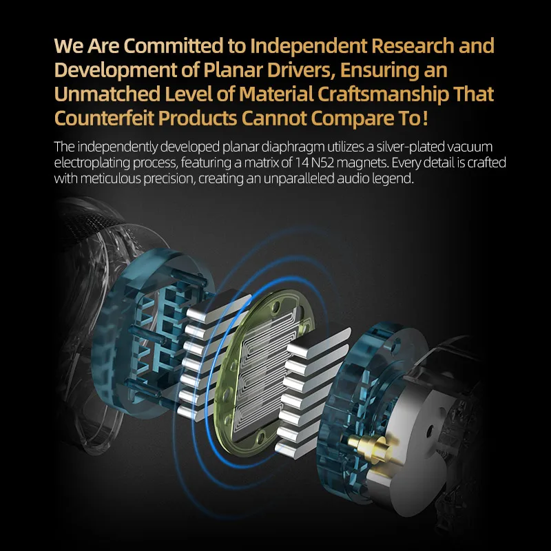 سماعات أذن سلكية مغناطيسية مستوية من KZ PRX |   صوت هاي فاي مع جهير عميق |   سماعات الاستوديو/الرياضة