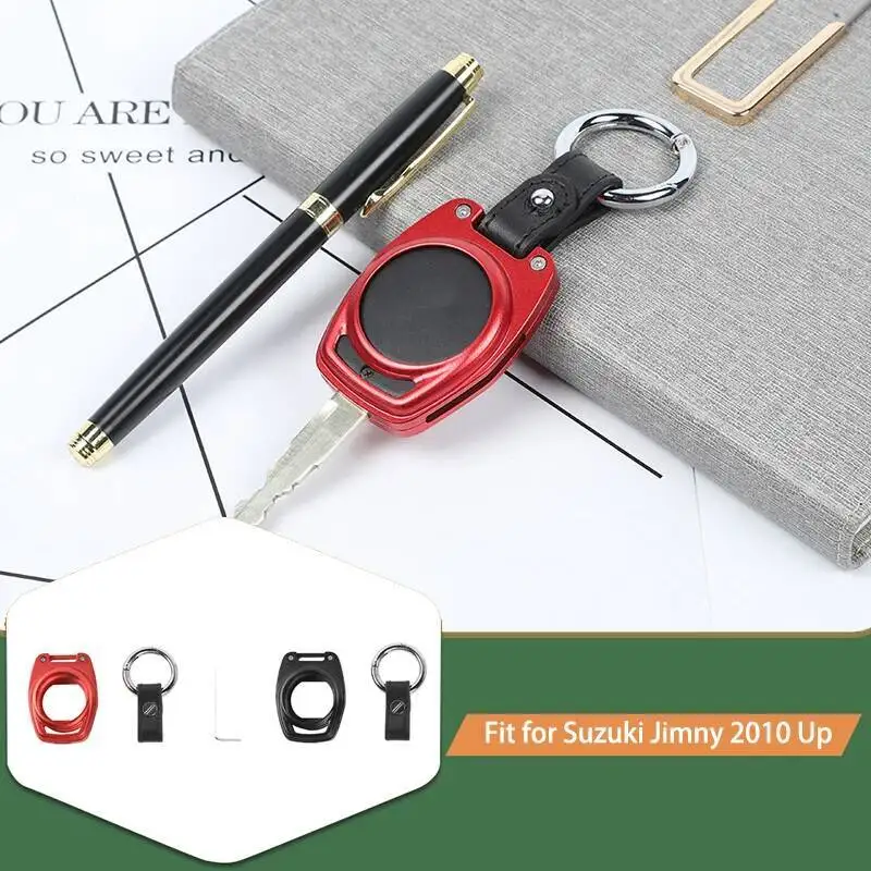 

Car Metal Key Shell Decoration Cover Stickers For Suzuki Jimny 2019 Up Car Exterior Accessories