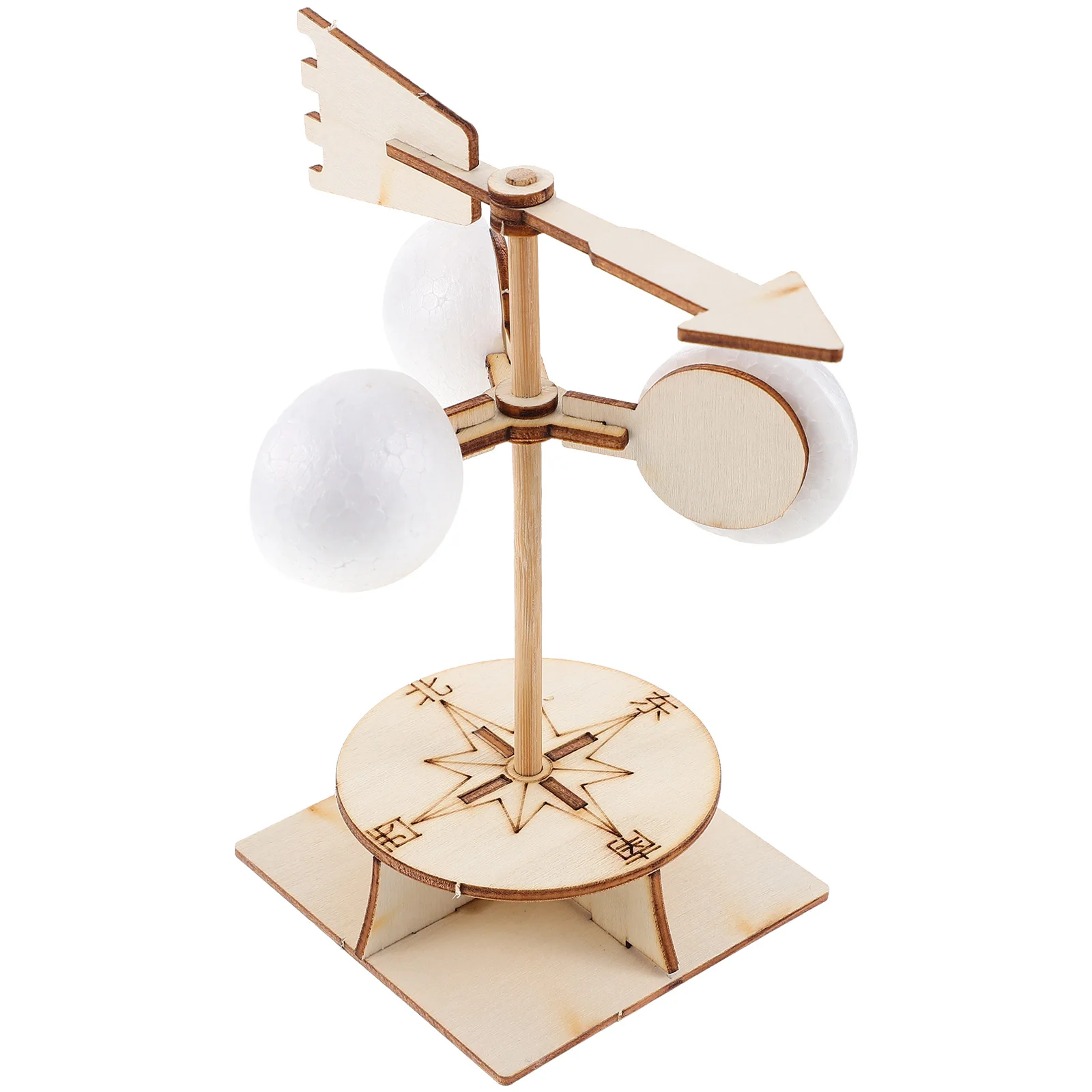 

Wind Vane Toys Small Direction Indicator Material Package Wooden Science Education Experiment