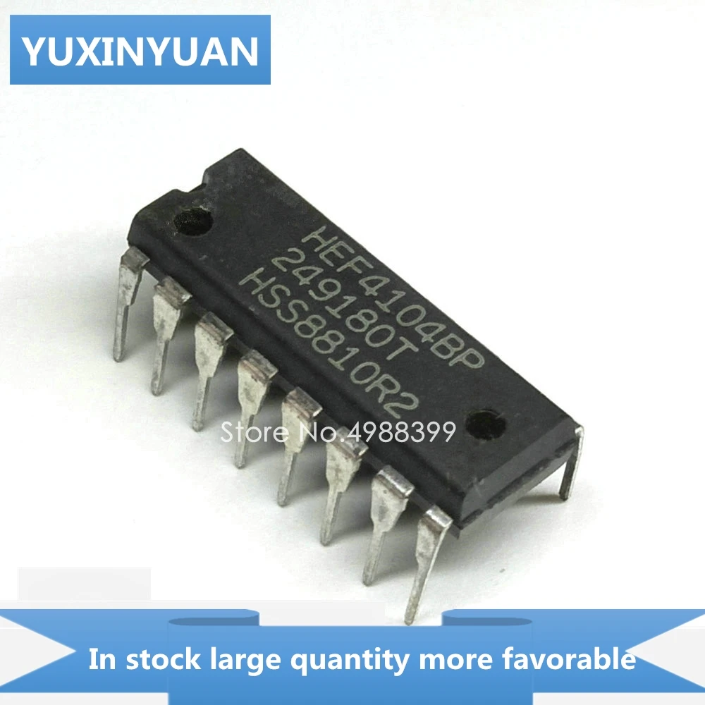 10PCS    HEF4104BP HEF4104B HEF4104 HEF 4104BP DIP8  YUXINYUAN IN STOCK   