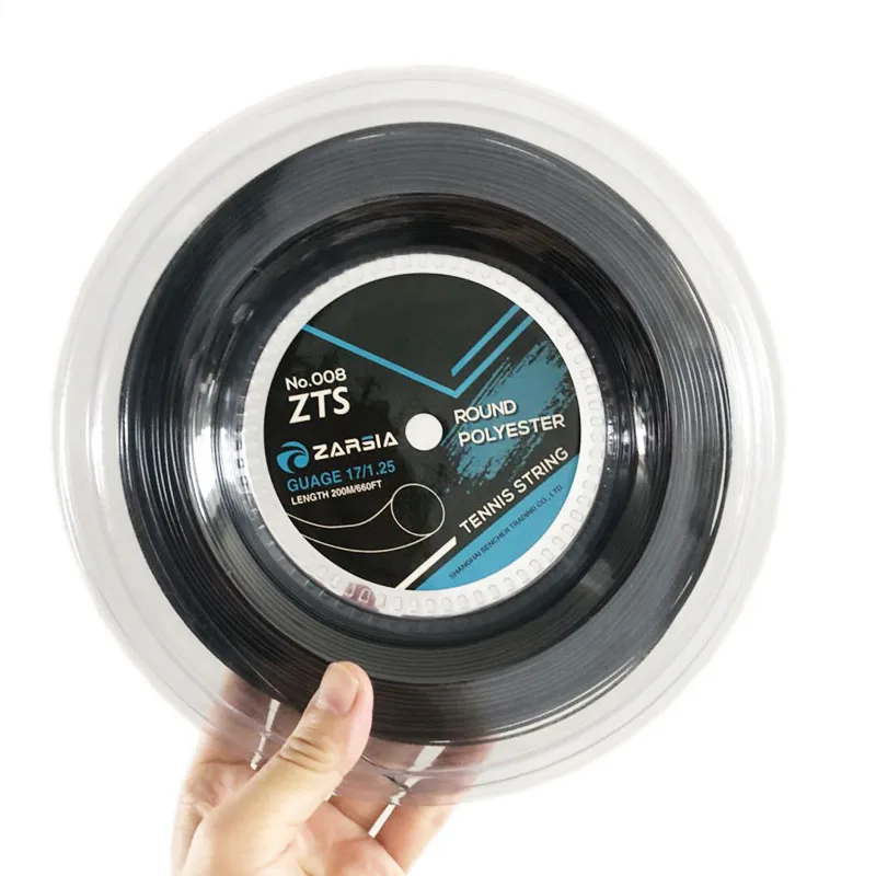 

ZARSIA-Durable Polyester Tennis Racket String, Smooth Strings, 1 Reel, 4G, 1.25mm, ZTS008