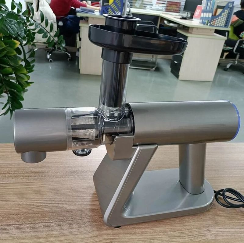 Honghao Ready Goods Horizontal 120V Cold Press Slow Juicer Extractor Easy to Clean Quiet Motor Reverse Function BPA-Free Juicer