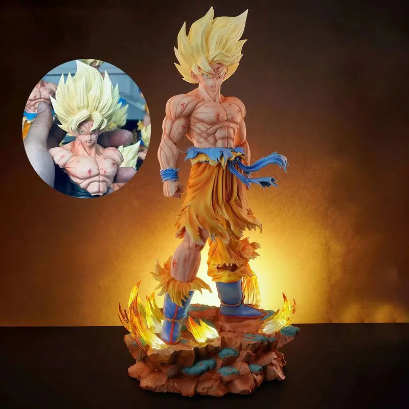 

35CM Statue Son Goku Figure Super Saiyan Goku Action Figures Desktop Room Car Ornamen Collection Mode Toys Fan Birthday Gifts