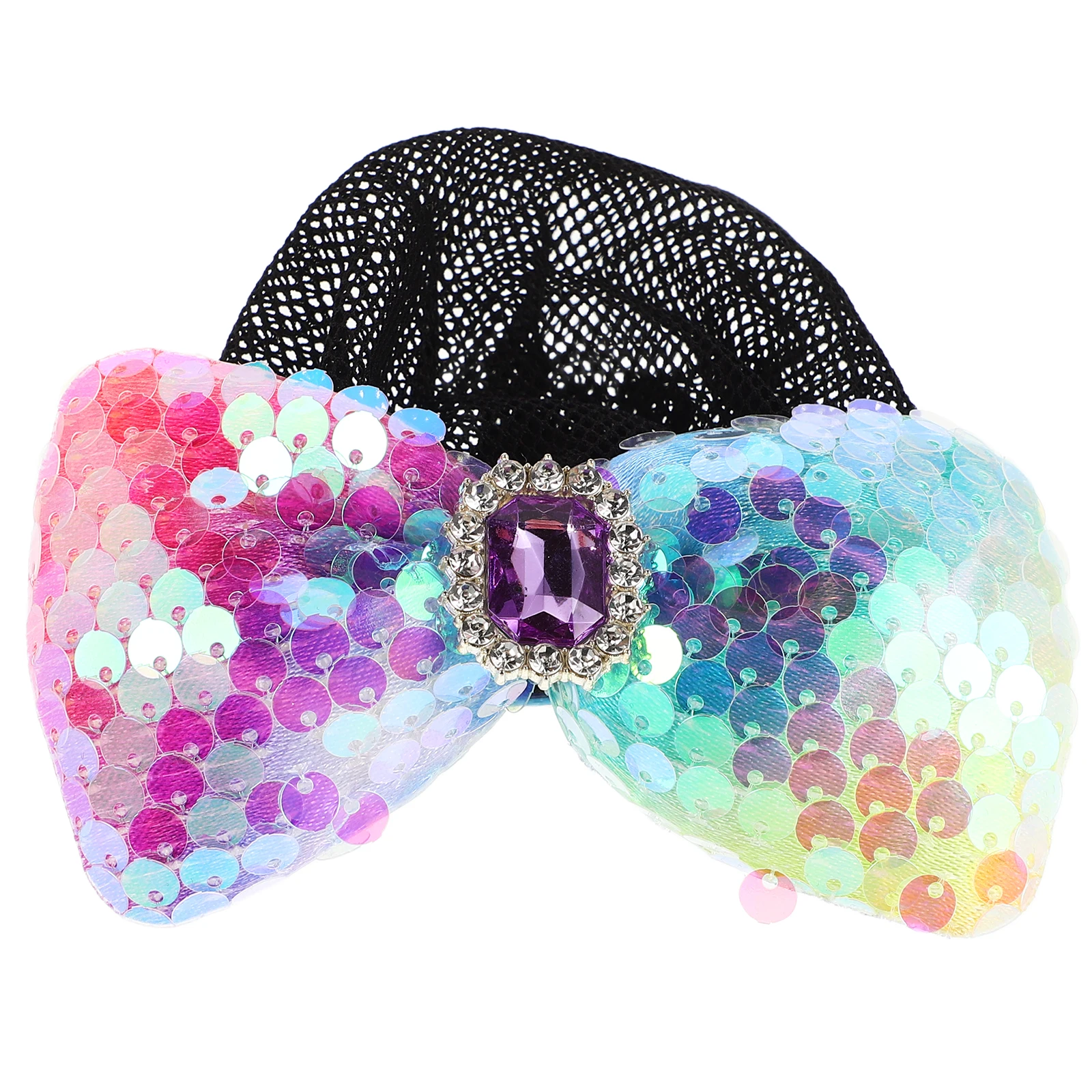 

Hair Accessories Net Bun Cover for Girls Ballet Sequins Holders Girl's Nets Child