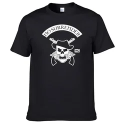 Motorcycles Club No Surrender MC T-shirt Men's Black Brand Cotton Tees N02