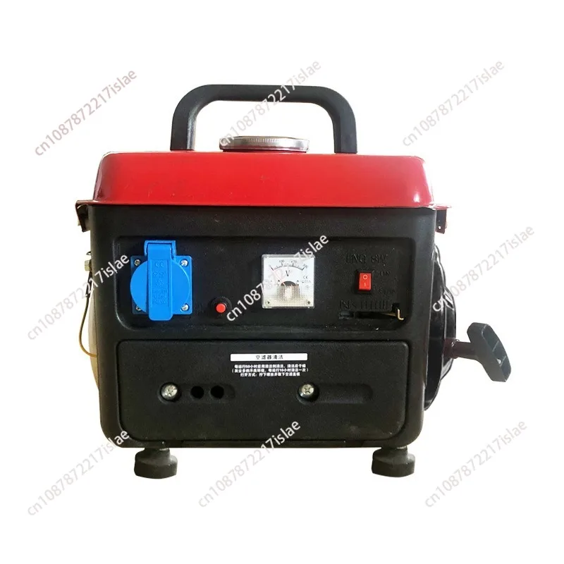220V Mini Compact Portable Power Generator, Low‑Noise Manual Start Generator Set with Stable Voltage for Home Use
