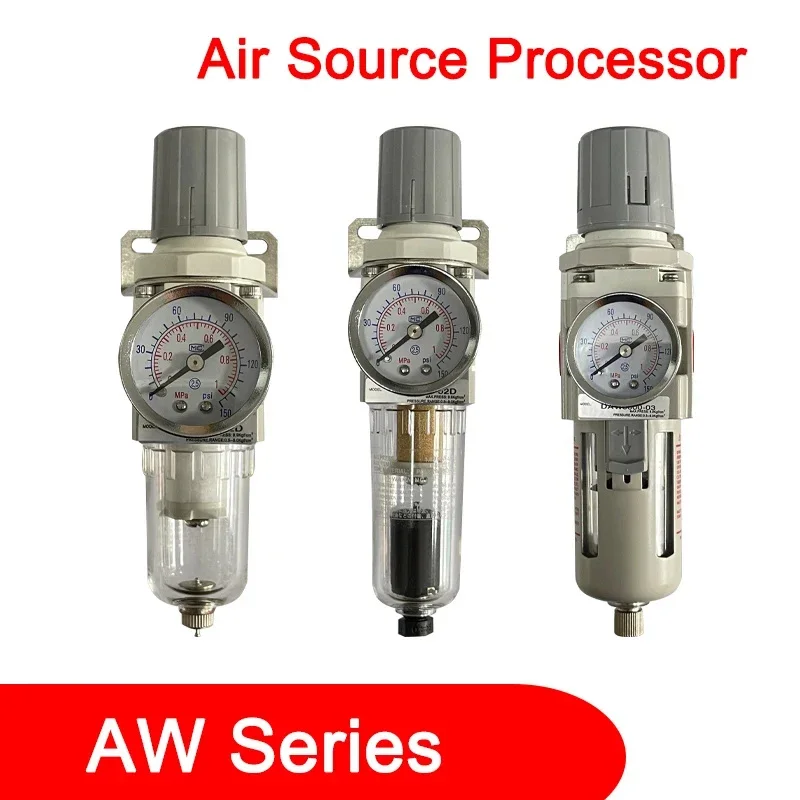 

AW2000-02D AW3000-03D Pressure Regulator Oil Trap Filter for Compressor Air Source Processor Manual Automatic Drainage