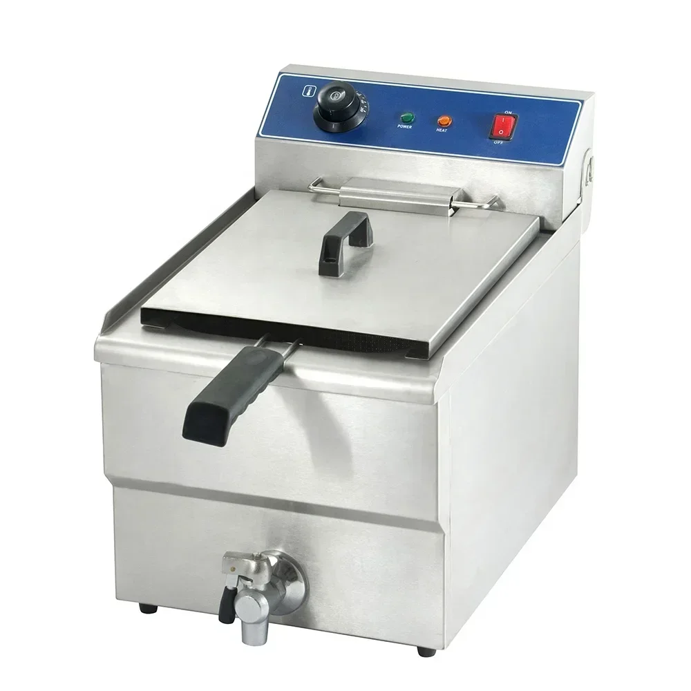 Snack food machine double 16L Electric Fried chicken french fries snack machine