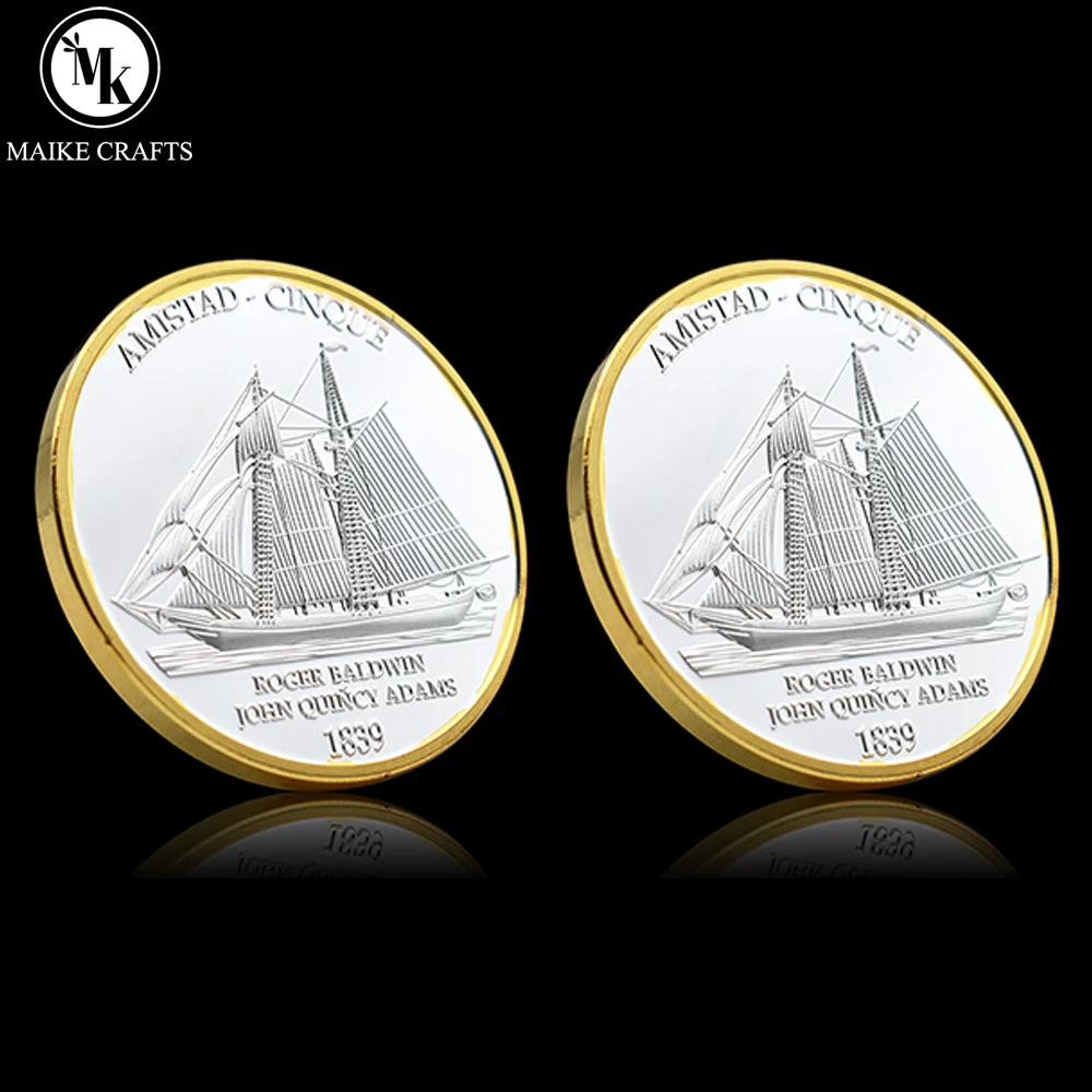 

Памятная монета AMISTAD CINQUE 1839