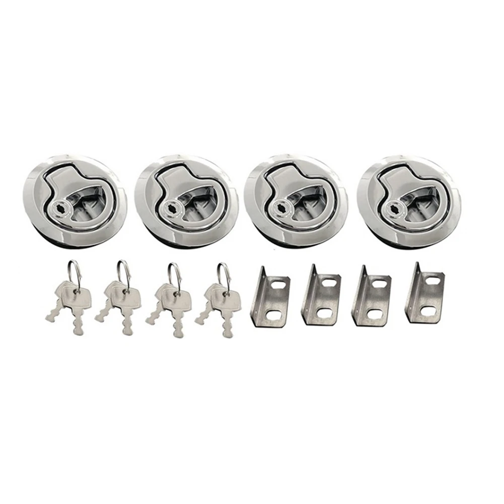 ELBA_4 Set Boat Hatch Latch Pull for RV Yacht Deck Hatch Door Cabinet