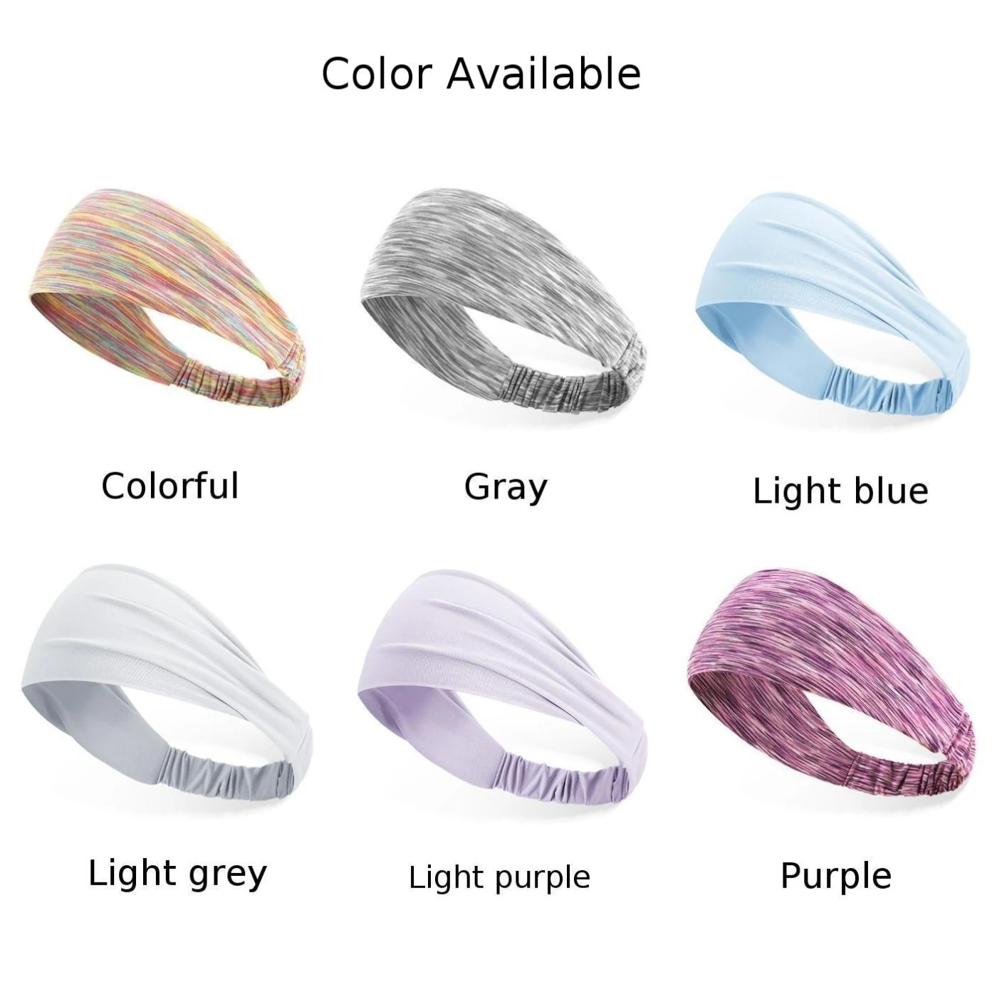 Accessory Headband Headband Color Elastic Hair Headbands Polyester Simple Slip Soft Solid Sweat Women Brand New - Image 5