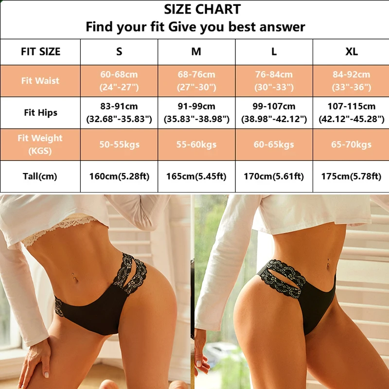 5pcs Sexy Contrast Lace Thongs Hollow Out Seamless Stretchy Intimates Panties G Strings Bikini Lingerie Women Underware Ladies