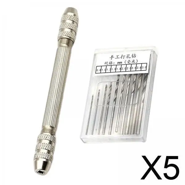 

5xHand Drill Woodworking Hand Drill for Keychain DIY Hairpin DIY Craft
