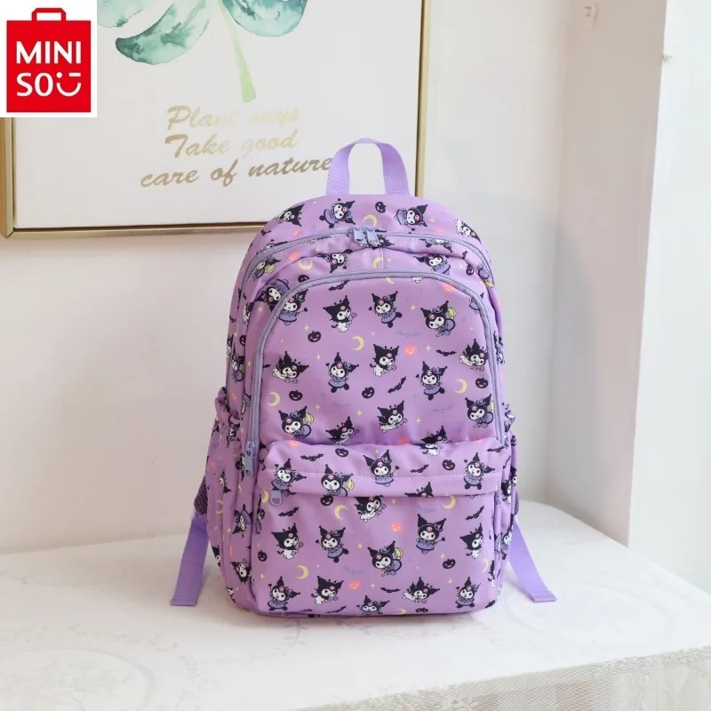 MINISO-Sac à dos Sanurgente Hello Kitty pour étudiant, grande capacité, frais, réduction de charge SR, haute qualité, nylon, multifonctionnel