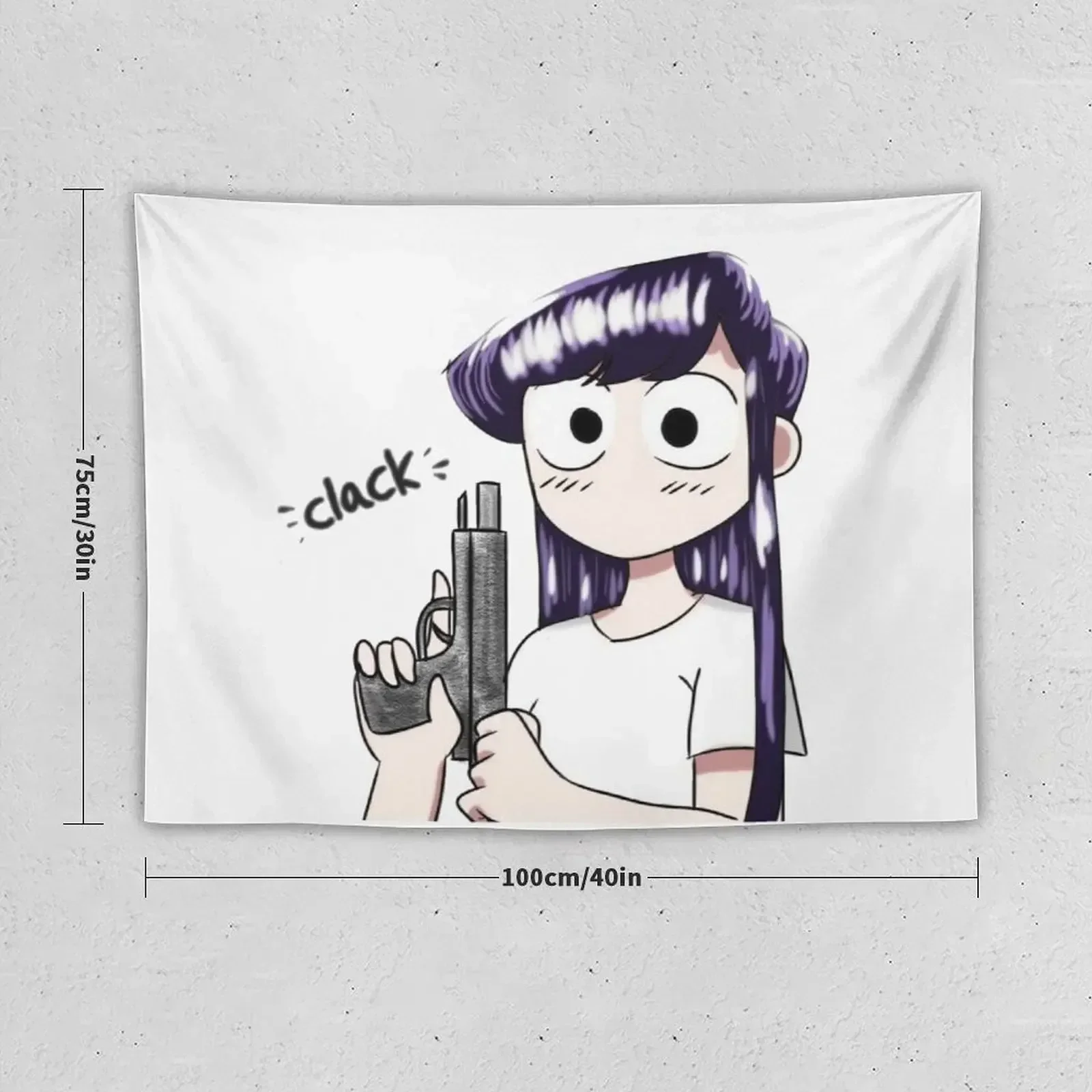 Komi-san wa Komyushou Desu Tapestry Mushroom Wallpaper Bedroom Tapestry