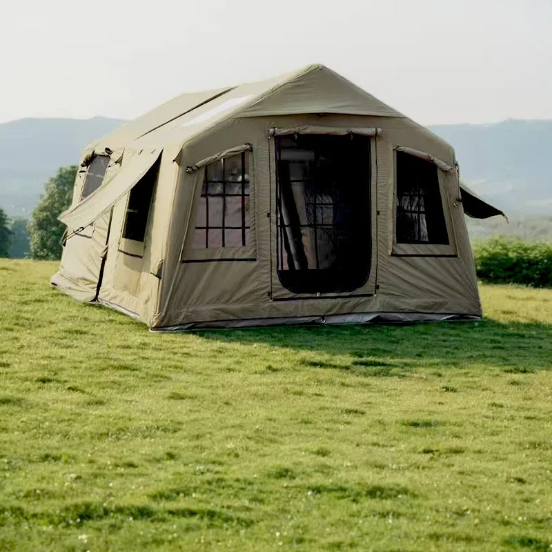 Large Waterproof Portable Outdoor Camping Air Tent Oxford Fabric Inflatable Glamping Outdoor Activities Tent Professional
