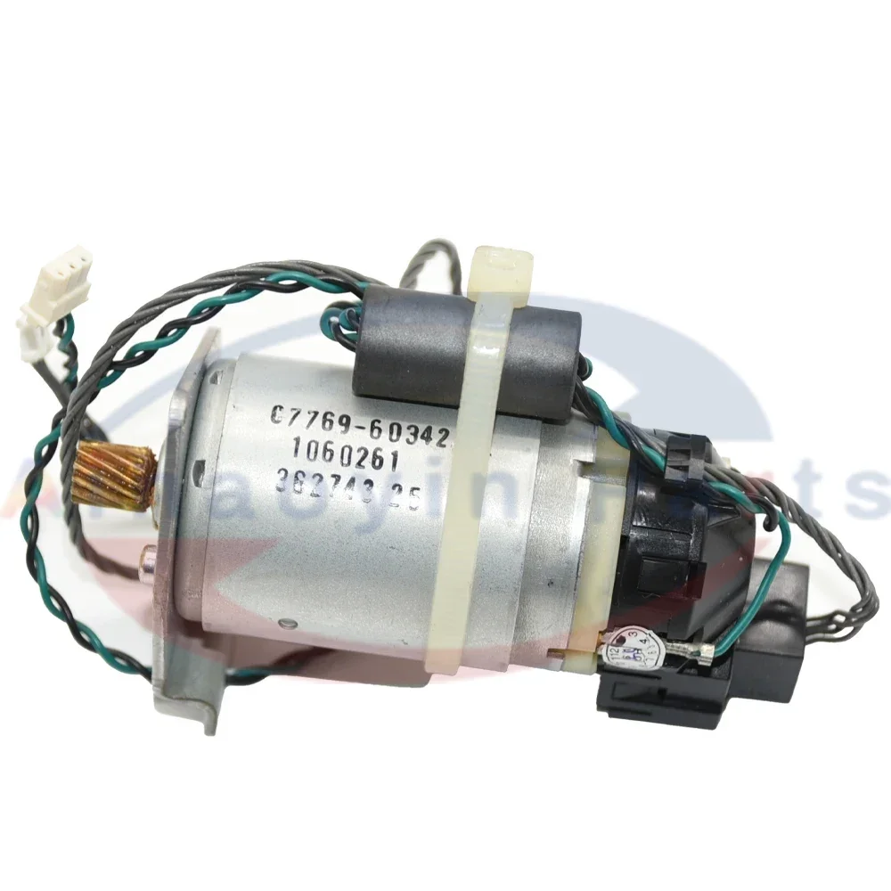 1Pc Original Paper axis motor assembly C7769-60377 C7769-60342 FOR HP DesignJet 500 510 800 ps plotter parts