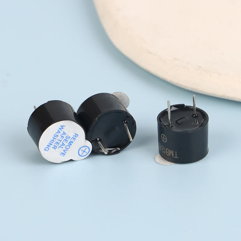 [ZY44] 10Pcs 5V TMB12A05 Active Buzzer Magnetic Long Continous Beep Tone Alarm Ringer 12x9.5MM Mini Speaker Active Piezo Buzzers
