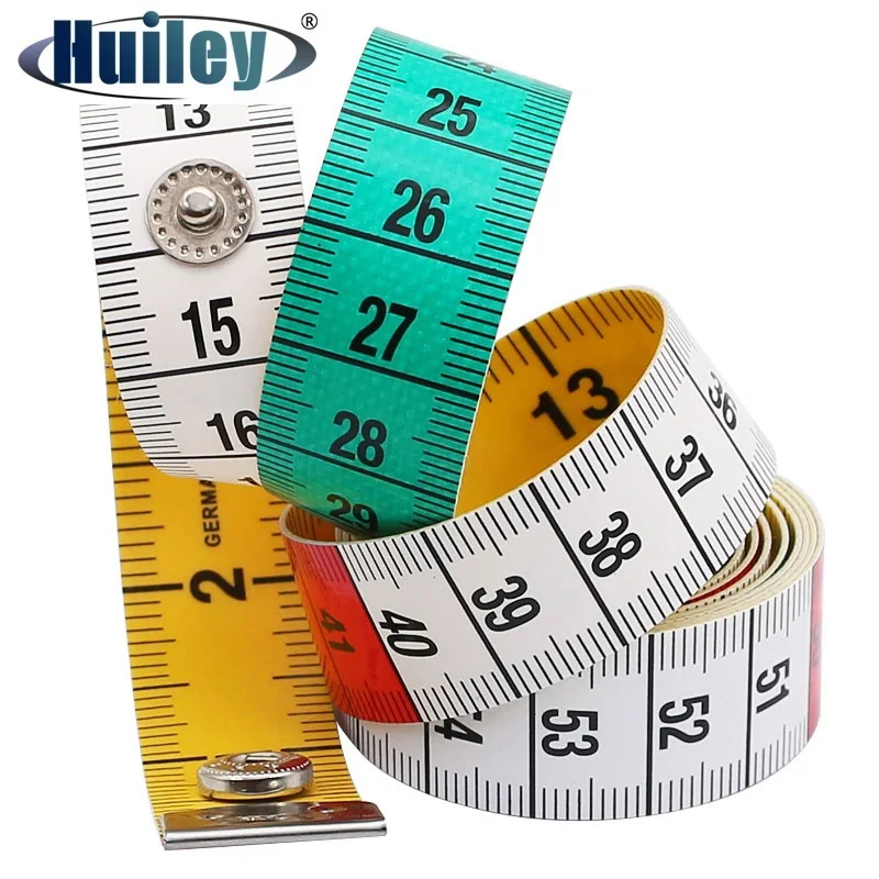 Tape Measure 150cm/60in Double-sided Sewing Ruler with a Snap Button Tailor Measuring Tools Soft Band Tape Body Measuring Ruler