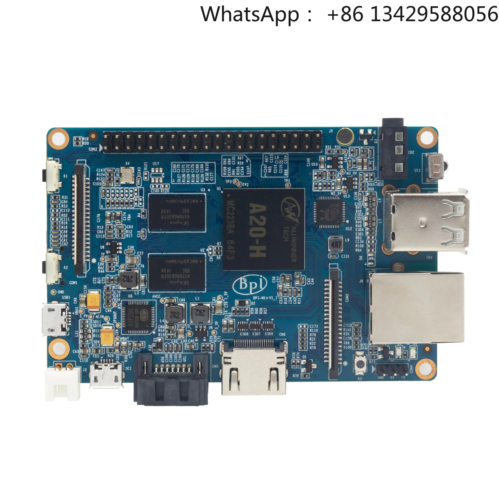 Banana Pi BPI-M1+ Set With Acrylic Allwinner A20 Dual-core 1 Gb Ddr3 Support Wifi Sata Ir Dsi Run Android 4.4 Lubuntu Open Suse