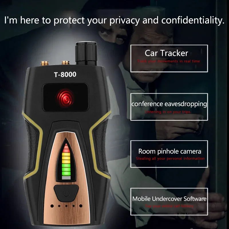 Vodasafe-Wi-Fi e localizador GPS sem fio, Multi-Purpose Anti-Tracking Spy Bug para uso pessoal