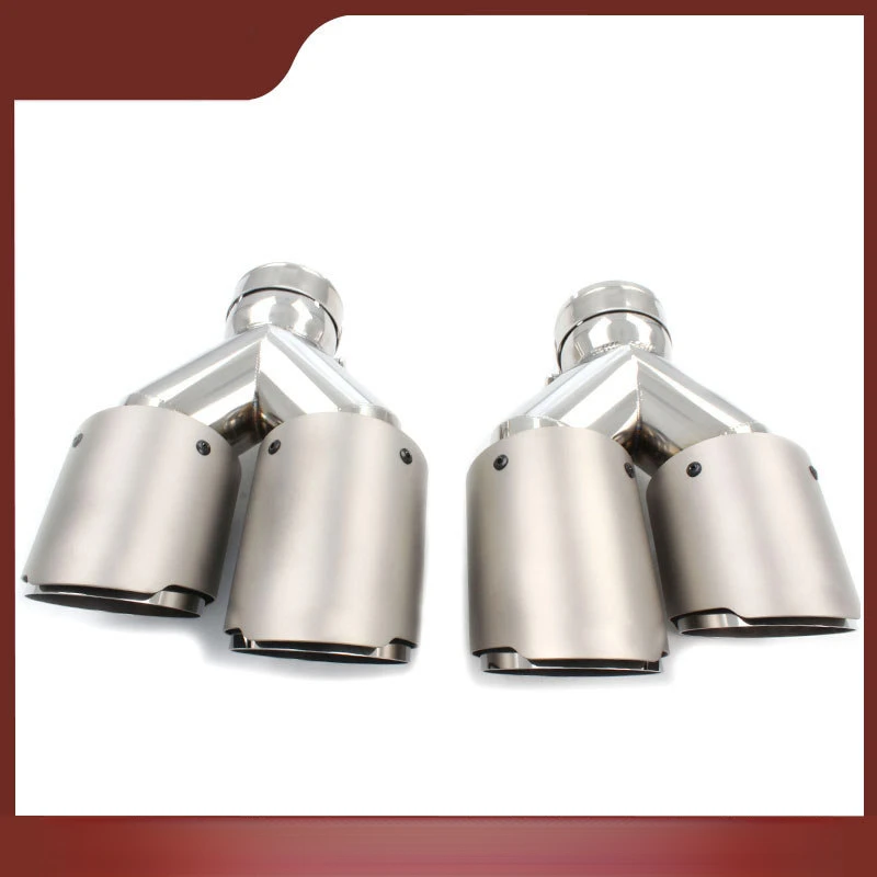 سيارة مزدوجة العادم Pipe63MM منفذ واحد اثنين من منفذ الحلق أنبوب الذيل