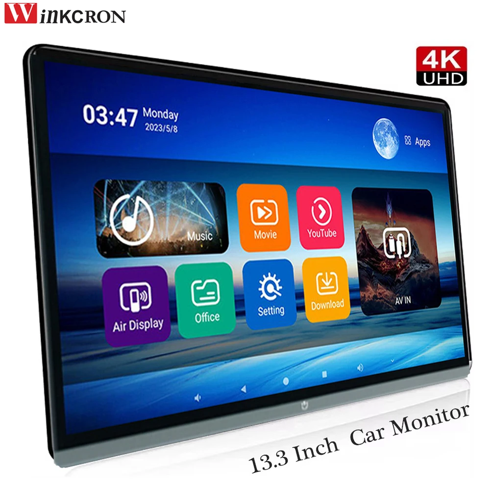 2026 Car Headrest Monitor Tablet PC 13.3