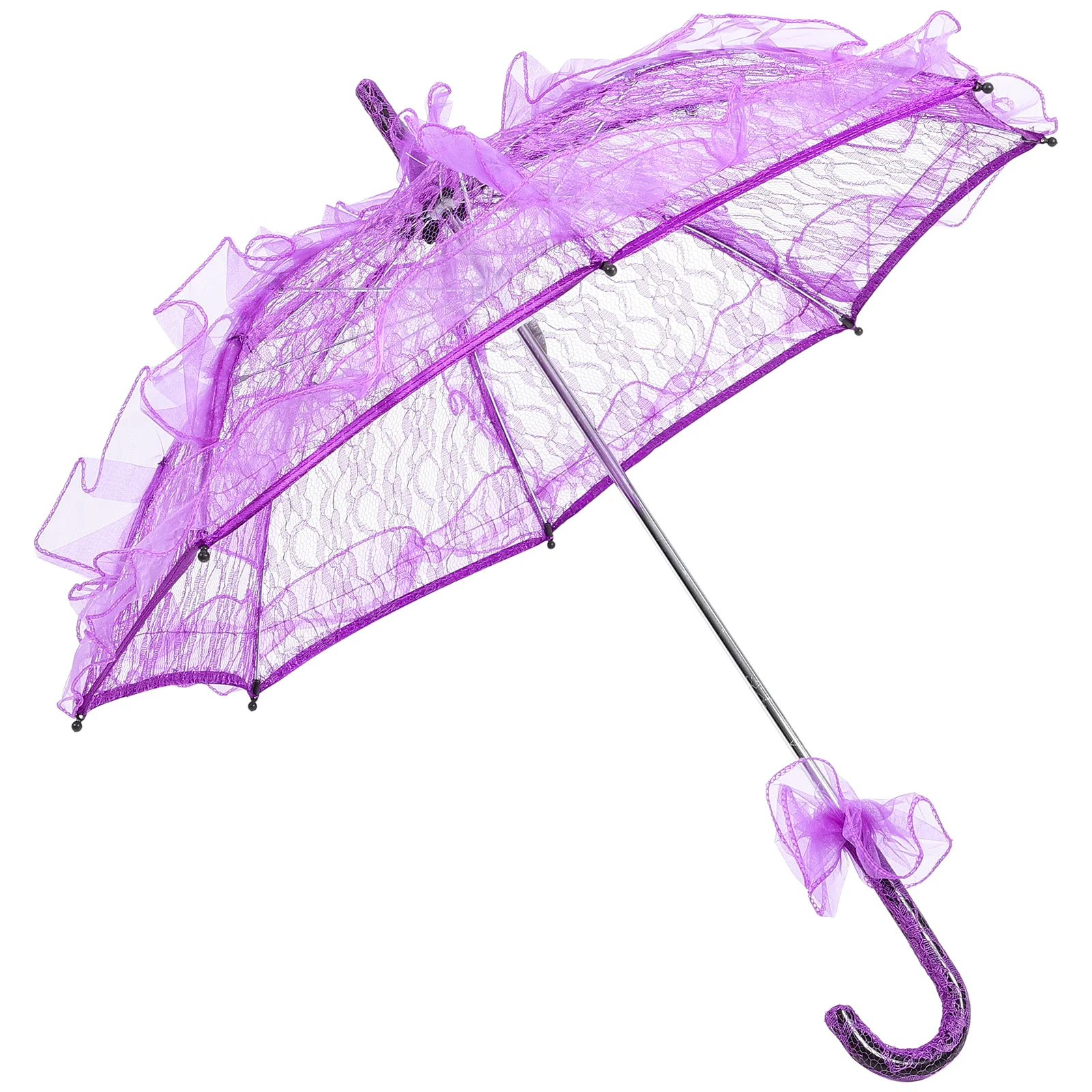 

Exquisite Lace Umbrella Vintage Bridal Parasol Wedding Decoration Photo Prop Dance Party Accessory Durable Lightweight Elegant
