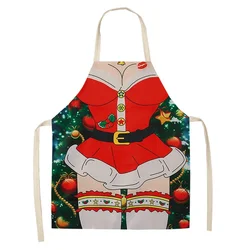 Christmas Decorations for Home 1 Pcs Santa Claus Christmas Apron Xmas Decor Santa Claus New Year Cristmas Gift 55x68cm