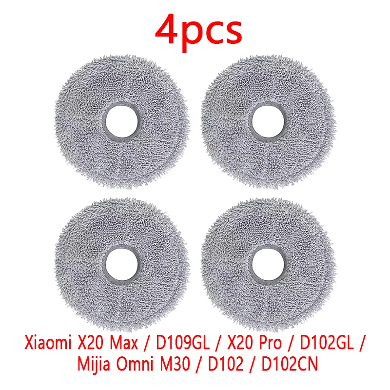 For Xiaomi X20 Max / D109GL / X20 Pro / D102GL / Mijia Omni M30 / D102 Robot Vacuum Cleaner Spare Parts Mop Cloth Pad — Xiaomi