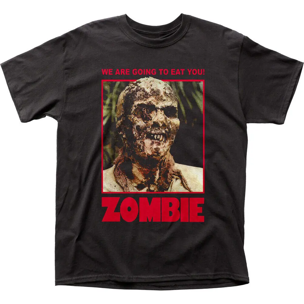 

Zombie We Are Going To Eat You! T Shirt Mens Licensed Horror Movie Tee New Black