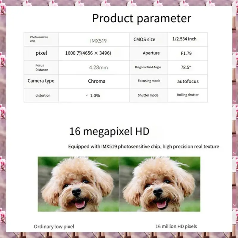Cámara 2025 de 16MP para cámara Raspberry Pi5 IMX519 Autofocus 78,5 °   Módulo de cámara de 4,28 mm para Raspberry Pi5 Rpi5 piezas accesorios 1