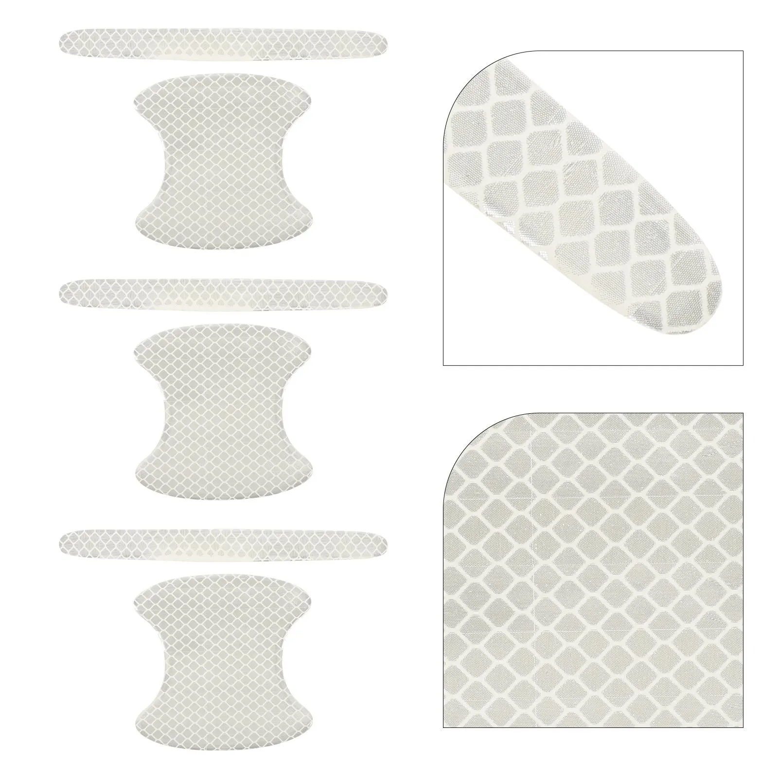 

16pcs Car Door Anti-Collision Strip Door Handle Protector Sticker For Scratch Proof Uv Resistant Waterproof Auto Exterior