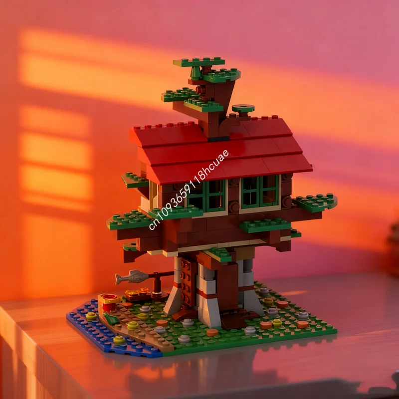 

310 шт. MOC Дом на дереве Creator 3 1ed Модель Строительные блоки Архитектура Рождественский подарок Сборка DIY Идея Развивающие игрушки Дети