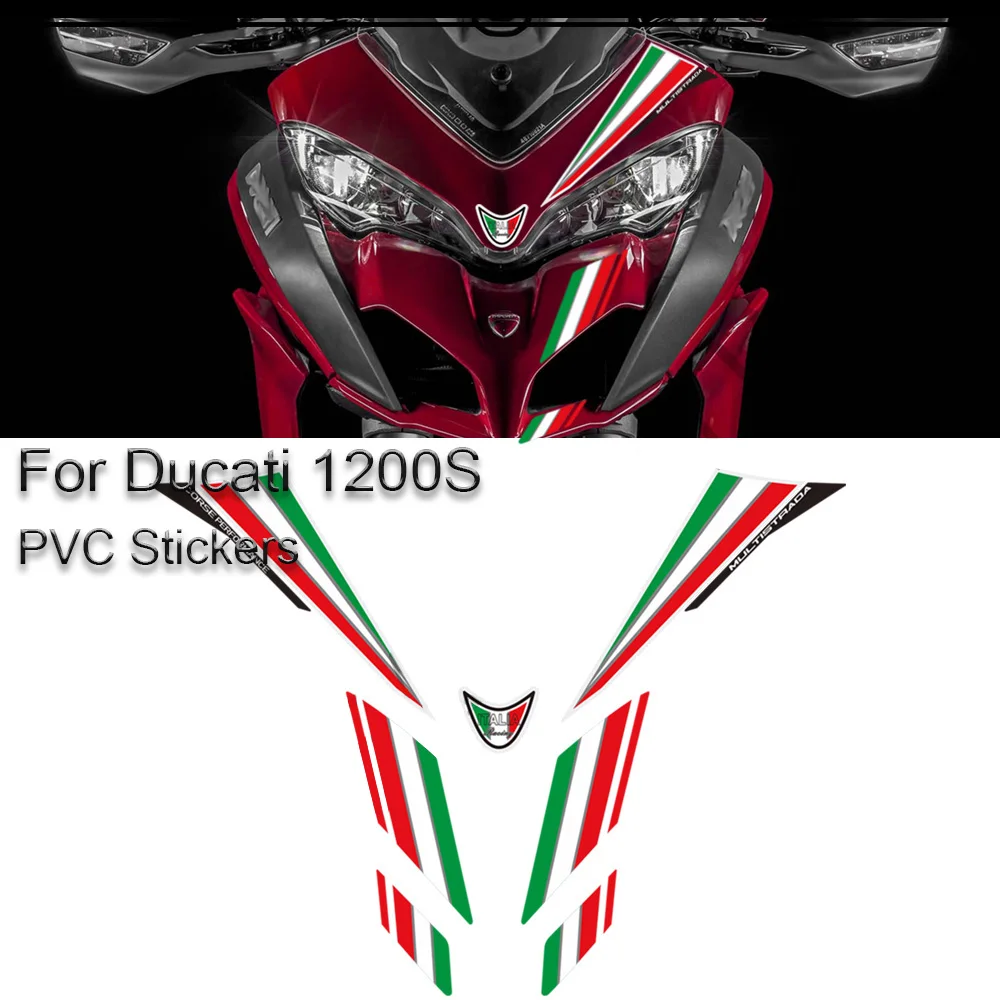 

Tank Pad Stickers For Ducati MULTISTRADA 1200 S Grips Gas Fuel Oil Kit Knee Protector Fairing Fender 1200S Spot Goods Decals
