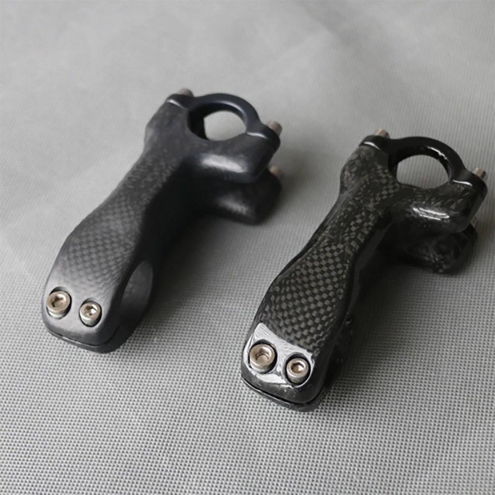 Mountain Road Bicycle Stem, All Carbon Fiber, 6 Degrees, 60mm, 80mm, 90mm, 100mm, 110mm, 120mm, 130mm, 3K Matt, Glossy