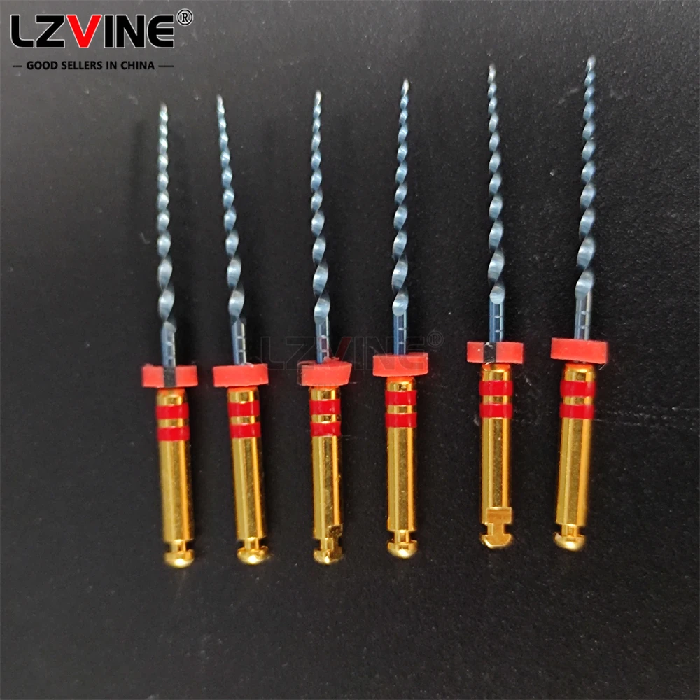 6pcs/Box Dental Endo Blue Root Canal Rotary File Thermal Activation NiTi Files Engine Use #15-#40 21mm/25mm Taper 04/06