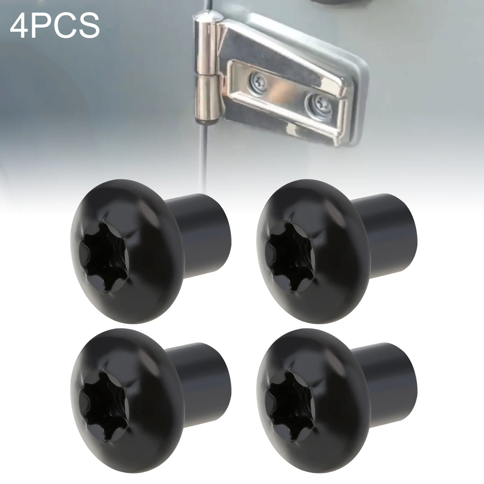 

4pcs Auto Car Door Hinge Nuts Replacement Screws Repair Kit Fit for Jeep Wrangler JK 2007-2018 Durable Door Hinge Nuts 6511744AA