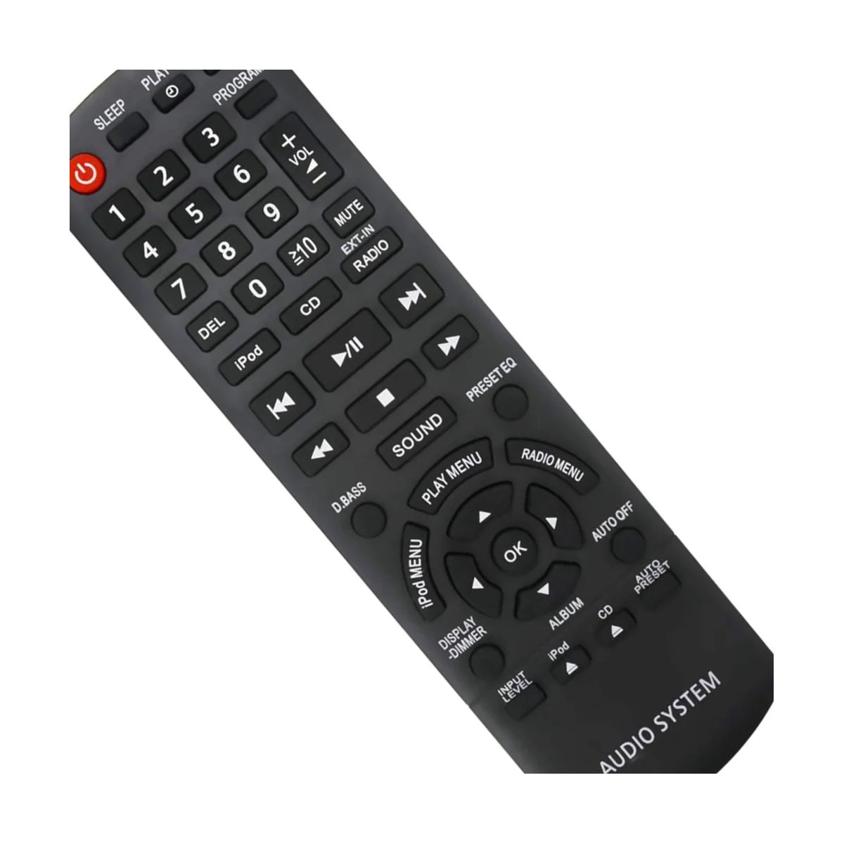 Reemplazo de Control remoto para sistema estéreo compacto Panasonic