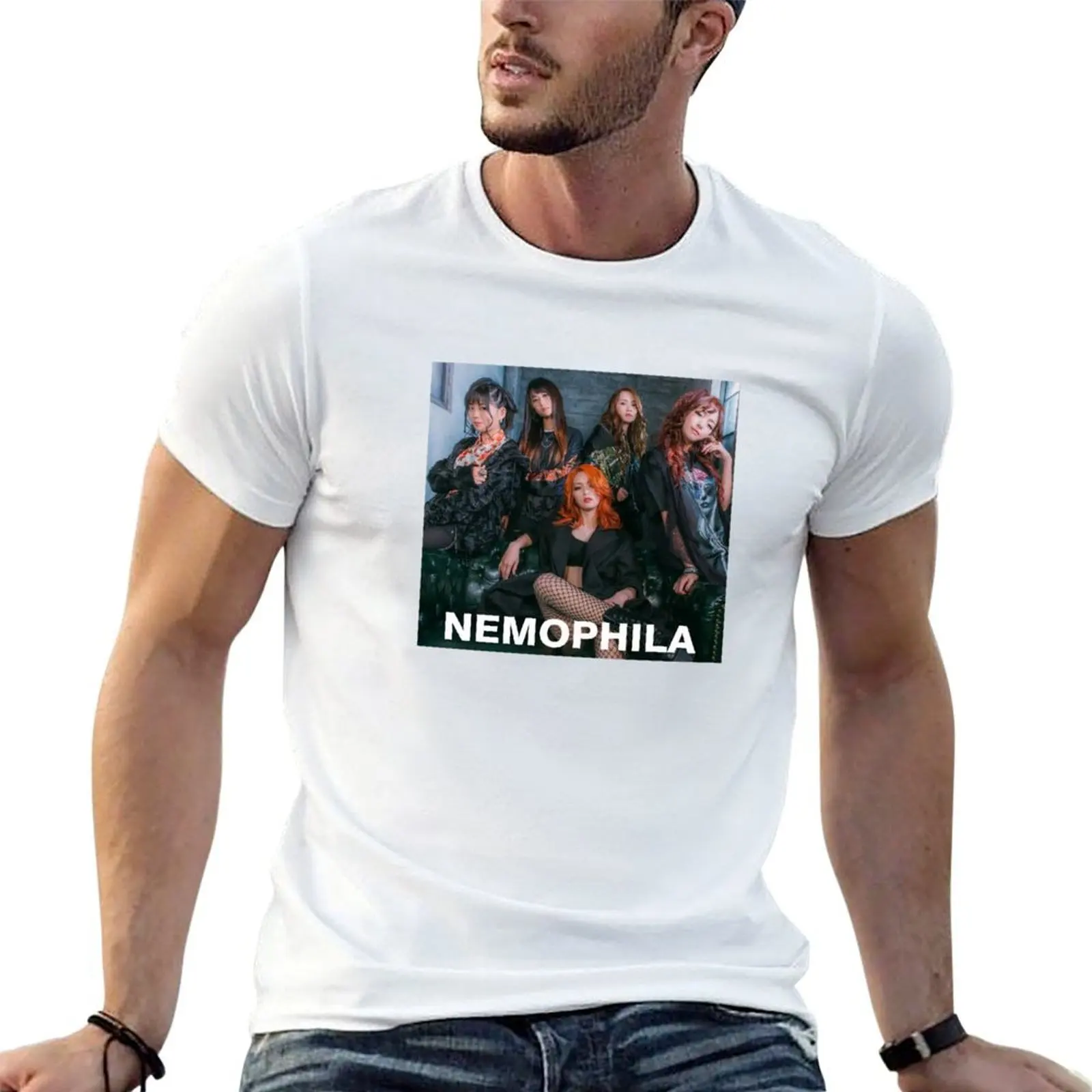 

cotton t tshirt shirt t T-Shirt anime Group man shirts Nemophila man cotton funny for