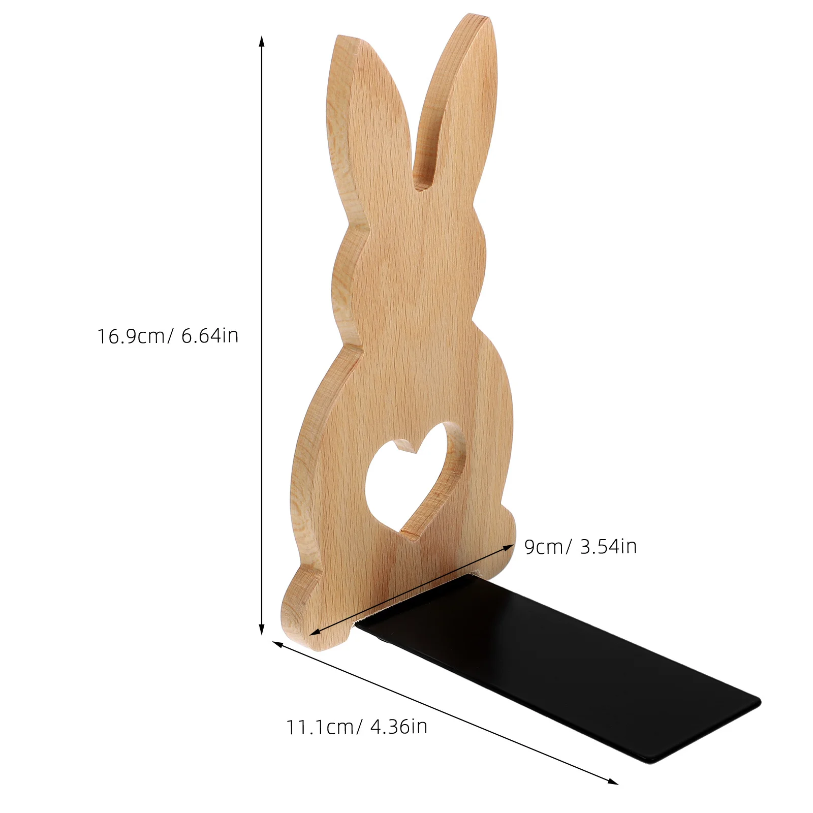 Urocze podpórki do książek w kształcie króliczków, drewniane króliczki, organizer na półkę biurkową, podpórki do książek, dekoracyjne podpórki do książek w kształcie królika, podpórki do książek w kształcie króliczków.
